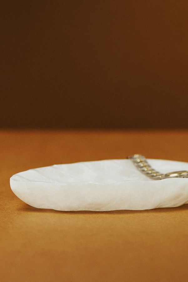 Slide View: 2: Alabaster Leaf Trinket Dish