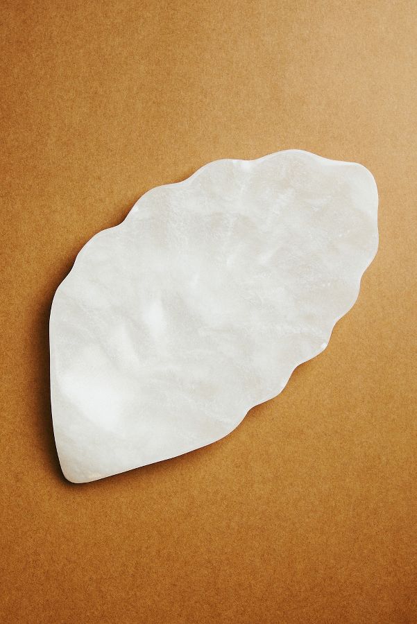 Slide View: 1: Alabaster Leaf Trinket Dish