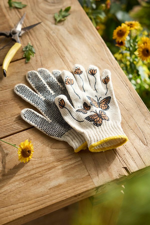 Slide View: 1: Butterfly Garden Gloves