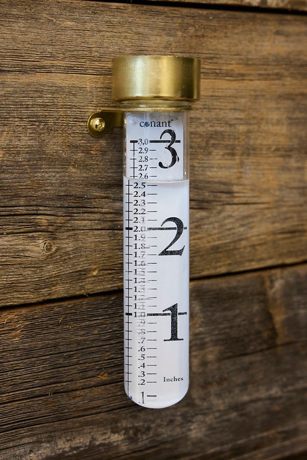 Slide View: 3: Brass Rain Gauge