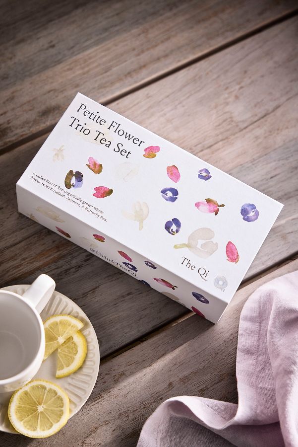 Slide View: 2: The Qi Petite Flower Trio Tea Set