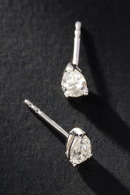 Pear-Cut 0.5ct Diamond Earrings