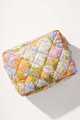 Talking Out Of Turn Large Puffy Busy Bee Makeup Bag