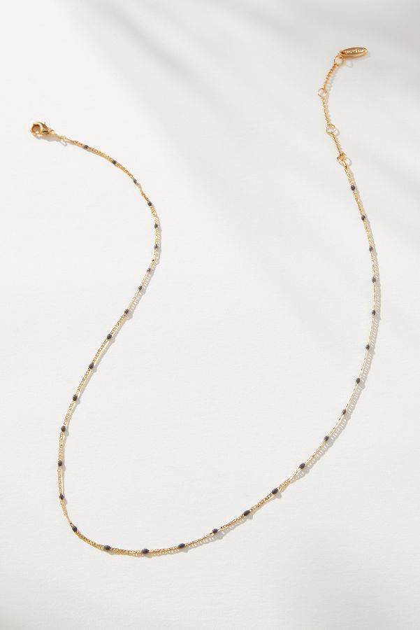 Slide View: 1: Delicate Bead Necklace