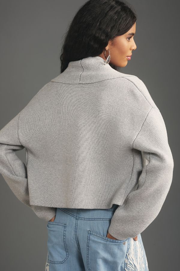 Slide View: 2: The Mariel Cropped Cardigan Sweater