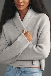 Slide View: 3: The Mariel Cropped Cardigan Sweater