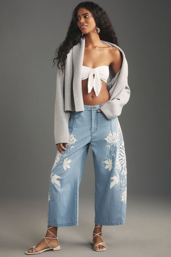 Slide View: 4: The Mariel Cropped Cardigan Sweater