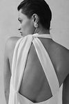 Thumbnail View 5: BHLDN One-Shoulder Removable Scarf Midi Dress