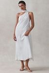 Thumbnail View 1: BHLDN One-Shoulder Removable Scarf Midi Dress