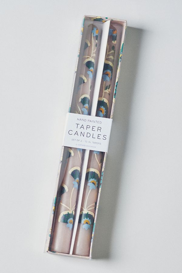 Slide View: 3: Alexandria Taper Candles, Set of 2