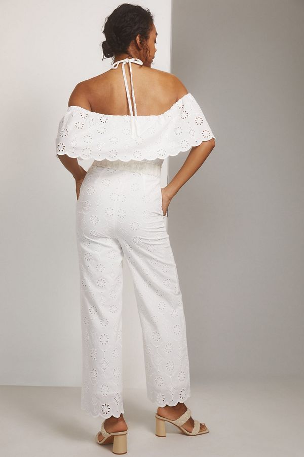 Slide View: 2: Maeve Athena Eyelet Jumpsuit