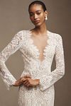 Thumbnail View 3: Wtoo by Watters Sienna Long-Sleeve High-Neck Wedding Gown