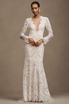 Thumbnail View 1: Wtoo by Watters Sienna Long-Sleeve High-Neck Wedding Gown