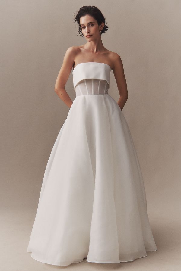 Slide View: 1: Wtoo by Watters Lilibet Strapless Wedding Gown