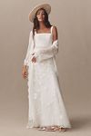 Thumbnail View 4: Wtoo by Watters Henrietta Sleeveless Square-Neck Wedding Gown