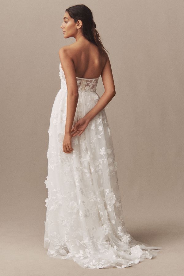 Slide View: 7: Wtoo by Watters Ivy Strapless Sweetheart Wedding Gown