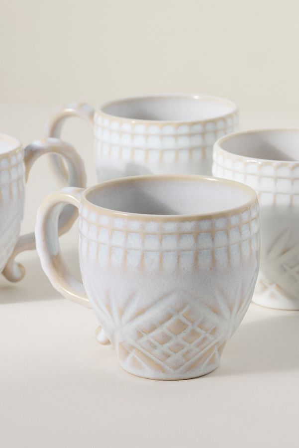 Slide View: 2: Costa Nova Cristal Mugs, Set of 4