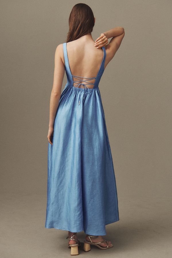 Slide View: 3: Acler Sandgate Sleeveless A-Line Midi Dress