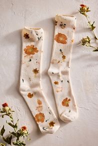 Slide View: 1: Flower Power Bamboo Socks