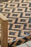 Thumbnail View 2: Havana Wicker + Teak Dining Chair, Black + Natural Diamond