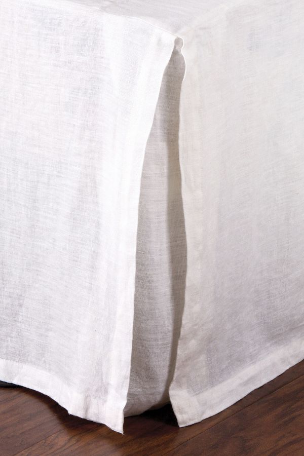 Slide View: 2: Pom Pom At Home Pleated Linen Bed Skirt