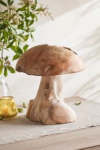 Slide View: 1: Teak Mushroom, Small