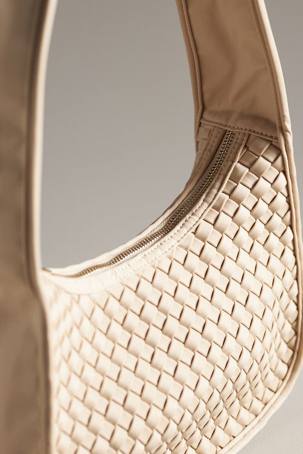 Slide View: 4: Woven Neoprene Shoulder Bag