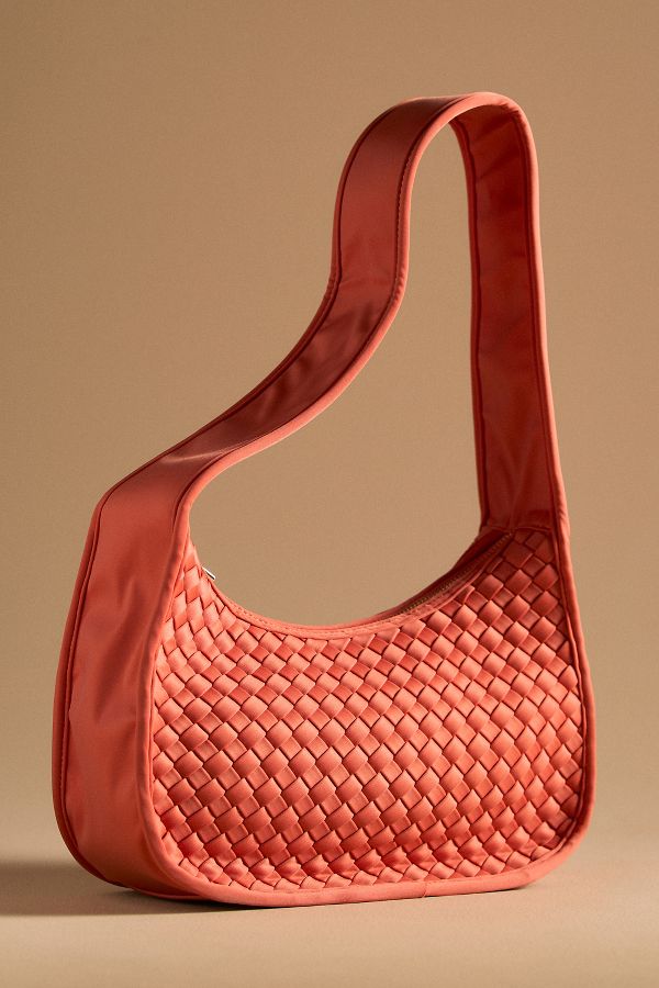 Slide View: 1: Woven Neoprene Shoulder Bag