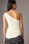 Thumbnail View 2: One-Shoulder Eyelash Sweater Tank