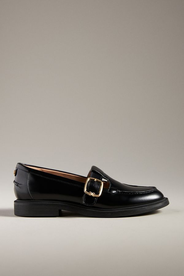 Slide View: 2: Sam Edelman Elaina T-Strap Buckle Loafers