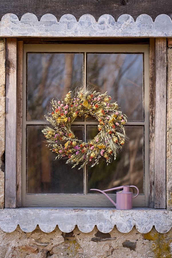 Slide View: 1: Sherbet Sunset Wreath