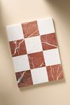 Thumbnail View 1: White & Rust Checkered Marble Cheese Board