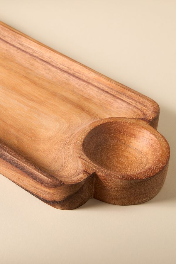 Slide View: 3: Atwood Solid Acacia Wood Cheese Board