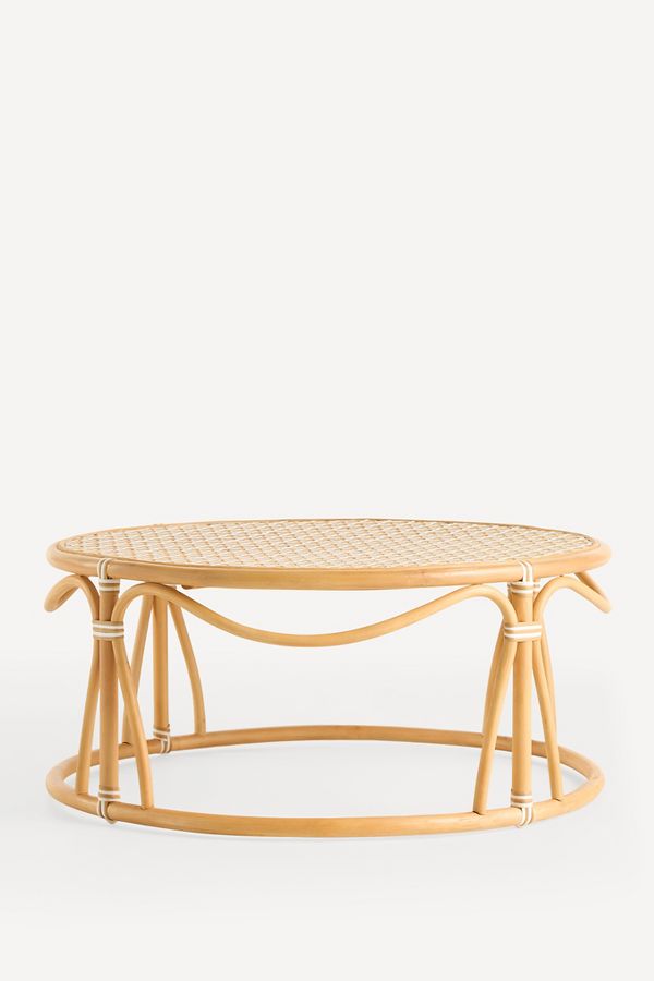 Slide View: 2: Coastal Indoor/Outdoor Rattan Coffee Table