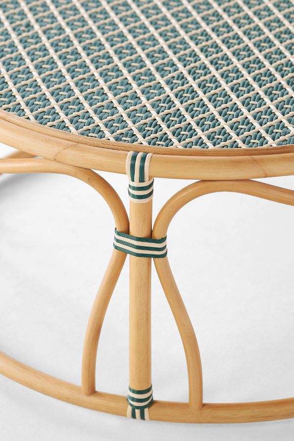 Slide View: 5: Coastal Indoor/Outdoor Rattan Coffee Table