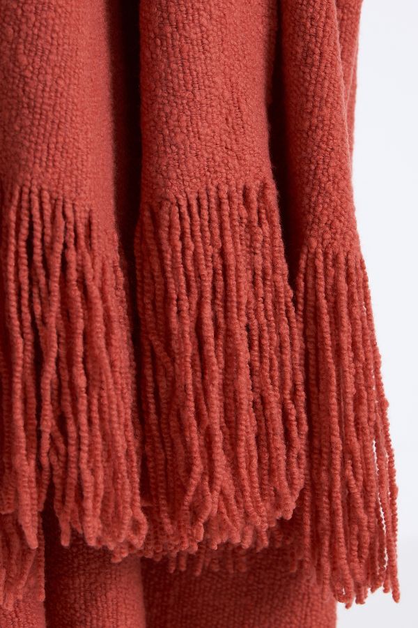 Slide View: 3: Merino Fringe Throw