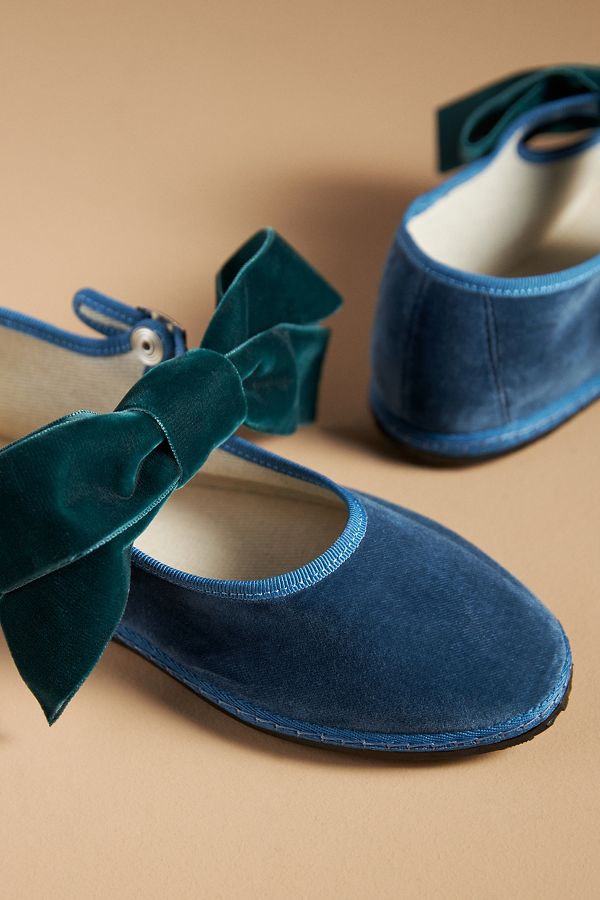 Slide View: 3: ViBi VENEZiA Cotton Bow Ballerina Flats