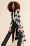 Thumbnail View 1: Avec Les Filles Hooded Plaid Overcoat