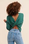 Thumbnail View 3: Flat White Open Back Sweater