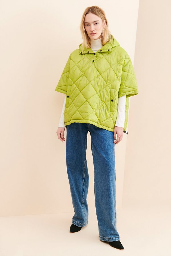 Slide View: 4: Noize Kiera Quilted Poncho