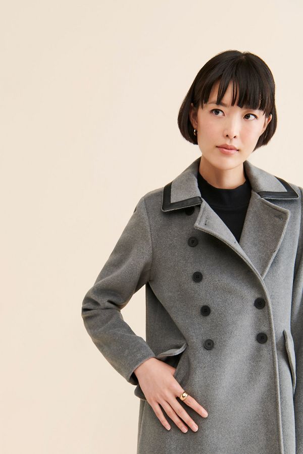 Slide View: 3: Noize Maura Collared Overcoat