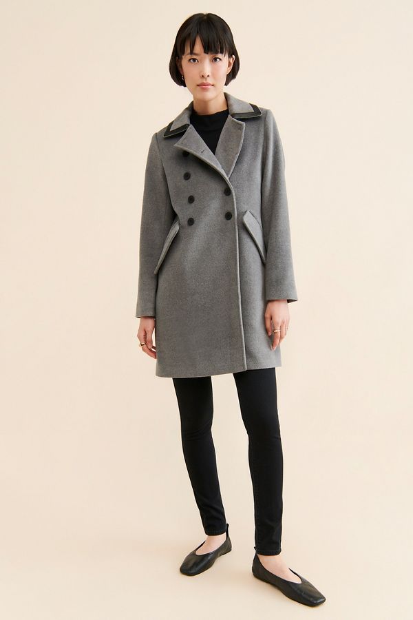 Slide View: 4: Noize Maura Collared Overcoat