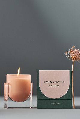 Bougie en boîte Found Notes Rose & Oud