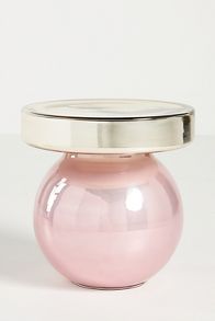 Slide View: 2: Noelle Round Glass Side Table