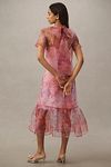 Thumbnail View 3: BHLDN Charlotte Short-Sleeve Organza Midi Dress