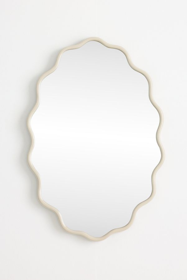 Slide View: 1: Coquille Oval Wall Mirror