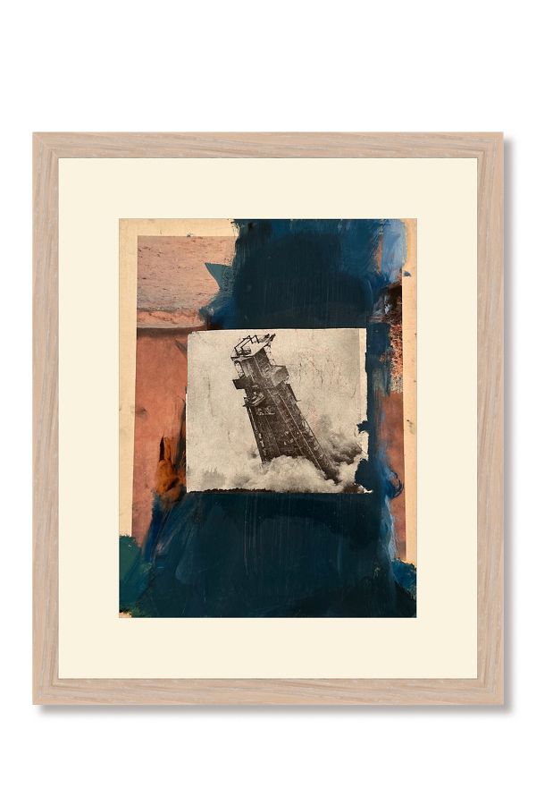 Slide View: 1: Jemima Kirke Blue Bomb Mixed Media