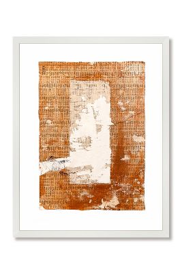 Jemima Kirke Orange Stock Market Mixed Media