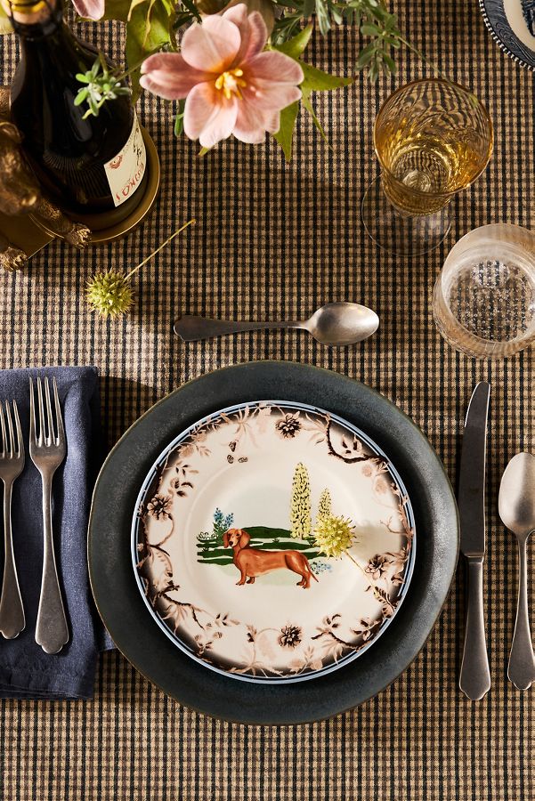 Slide View: 1: Portobello Stoneware Dessert Plate