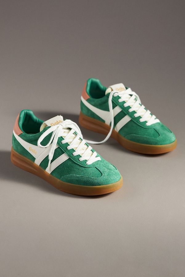 Slide View: 2: Gola Cyclone Leather Sneakers